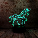 Luminous Horse Model 3D LED Night Light