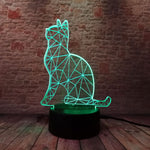 Luminous Cat Model 3D LED Night Light