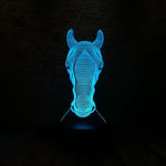 Horse Head Model 3D LED Night Light
