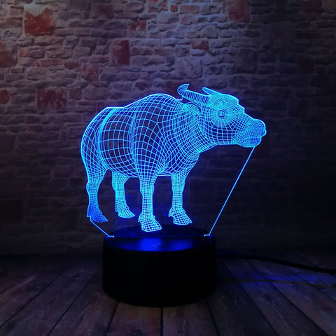 Luminous Cow Model 3D LED Night Light