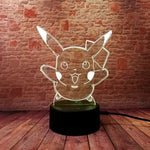 Pokeball Pikachu Anime Figure 3D LED Night Light