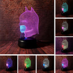 Avengers Batman Figure 3D LED Night Light