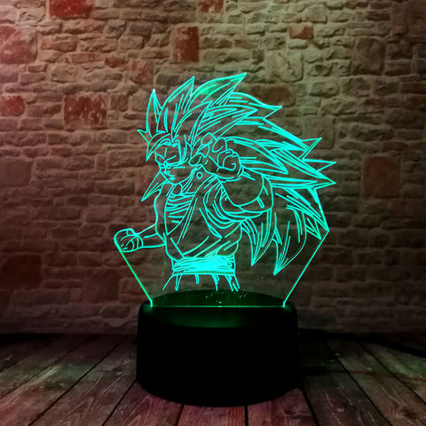 Luminous Dragon Ball Super Action Figure 3D LED Night Light