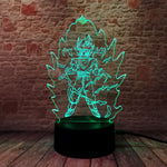 Dragon Ball Z Goku Anime Figurines 3D LED Night Lights