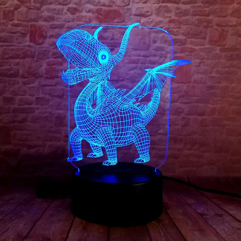 Jurassic Park Pterosaur Animal Figure 3D LED Night Light