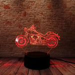 Luminous Motorbike Model 3D LED Night Light