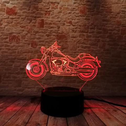 Luminous Motorbike Model 3D LED Night Light