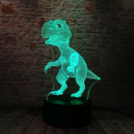 Jurassic World Model Dragon Action Figure 3D LED Night Light