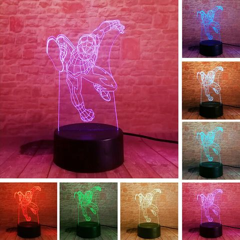 Spider-man Model 3D LED Night Light