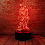 Avengers Iron Man Movie Figuras 3D LED Night Light