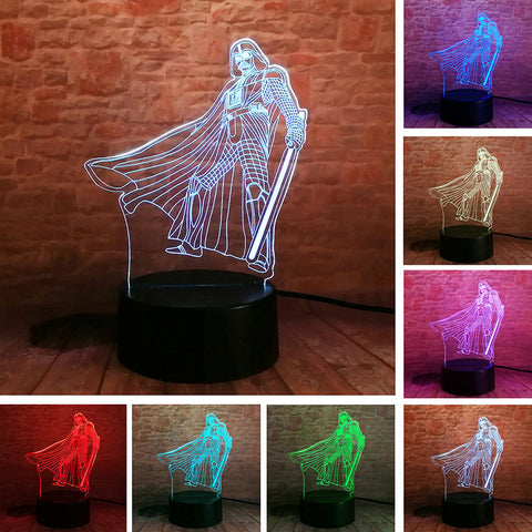 Darth Vader Aciton Figure 3D LED Night Light