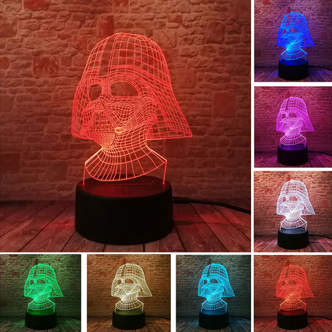 Star Wars Darth Vader Figure 3D LED Night Light
