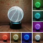 Decorative Basketball Model 3D LED Night Light