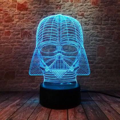 Star Wars Darth Vader Figure Model 3D LED Night Light