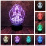 Chinese Avalokitesvara Model 3D LED Night Light