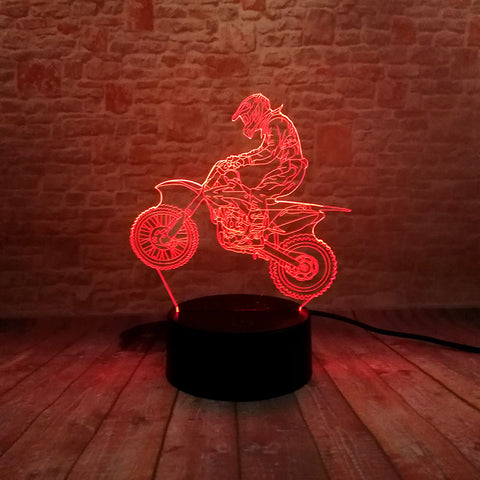 Motorcycle Model 3D LED Night Light