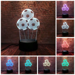 Football Model Home Decor 3D LED Night Light