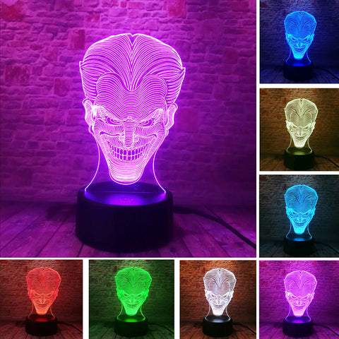 The Joker Figure 3D LED Night Light