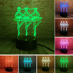 Ballet Girls Figure 3D LED Night Light