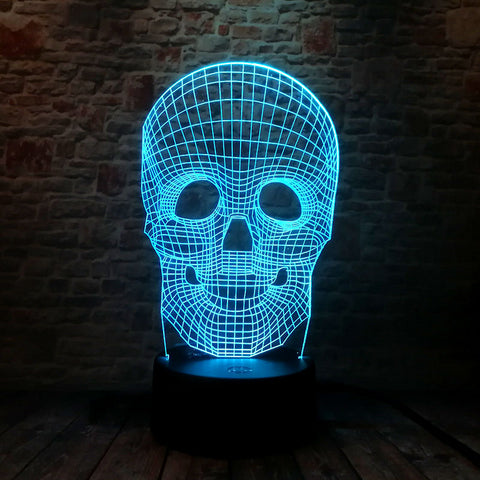 Skull Model 3D LED Night Light