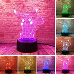 Pikachu Figure 3D LED Night Light