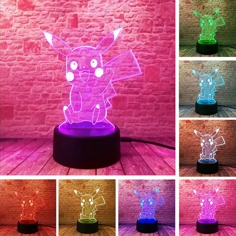 Pikachu Figure 3D LED Night Light