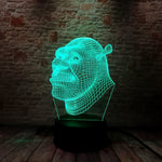 Shrek Anime Figure 3D LED Night Light