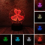 Love Letter Model 3D LED Night Light