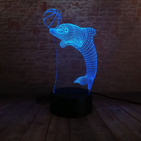 Luminous Dolphin Model 3D LED Night Light