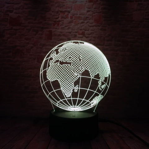 Luminous Globes Earth World Model 3D LED Night Light