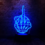 Luminous Midfinger Model 3D LED Night Light