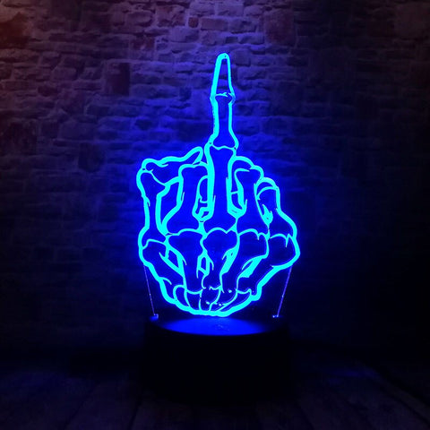 Luminous Midfinger Model 3D LED Night Light