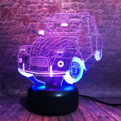 Kawaii Car Model 3D LED Night Light