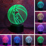 Luminous Basketball Man Sport Model 3D LED Night Light