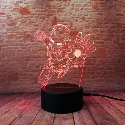 Avengers Iron Man Figma Model 3D LED Night Light