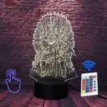 Game of Thrones House Stark Model 3D LED Night Light