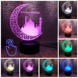 Islamic Ramadan Mubarak Model 3D LED Night Light