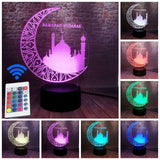 Islamic Ramadan Mubarak Model 3D LED Night Light