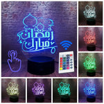 Islamic Ramadan Mubarak Model 3D LED Night Light