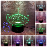 Toy Story Figure Aliens 3D LED Night Light