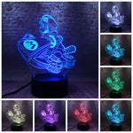 Super Mario Anime Figure 3D LED Night Light