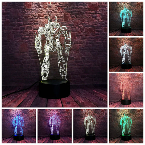 Pacific Rim Robot Model Home Decor 3D LED Night Light
