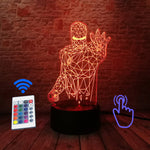 Floating Avengers Iron Man Figure 3D LED Night Light