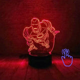 Floating Avengers Iron Man Figure 3D LED Night Light