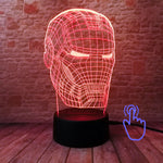 Floating Avengers Iron Man Figure 3D LED Night Light