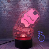 Floating Avengers Iron Man Figure 3D LED Night Light