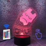 Floating Avengers Iron Man Figure 3D LED Night Light