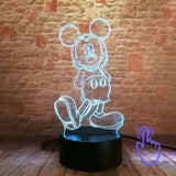 Mickey Mouse and Minnie Mouse Cartoon Figure 3D LED Night Light