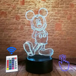 Mickey Mouse and Minnie Mouse Cartoon Figure 3D LED Night Light