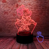 Mickey Mouse and Minnie Mouse Cartoon Figure 3D LED Night Light